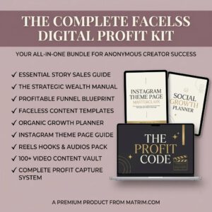 Faceless Creator Starter Kit – PLR & MRR Digital Products | Done For You Canva Templates for Passive Income