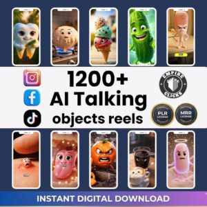 1200+ AI TALKING OBJECTS VIRAL REELS — The Ultimate Faceless Content Bundle