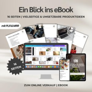 120 Digital Product Ideas with PLR License | Bestseller Guide for Etsy & Social Media | Passive Income Ideas (MRR)