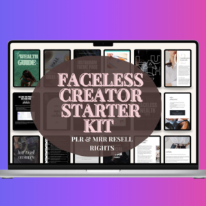 Faceless Creator Starter Kit – PLR & MRR Digital Products | Done For You Canva Templates for Passive Income