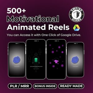 500+ VIRAL MOTIVATIONAL REELS — The Ultimate Faceless Motivation Bundle