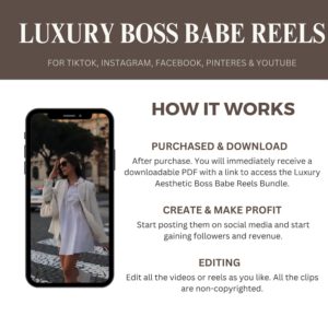 2000+ LUXURY AESTHETIC BOSS BABE REELS — The Ultimate Faceless Marketing Bundle