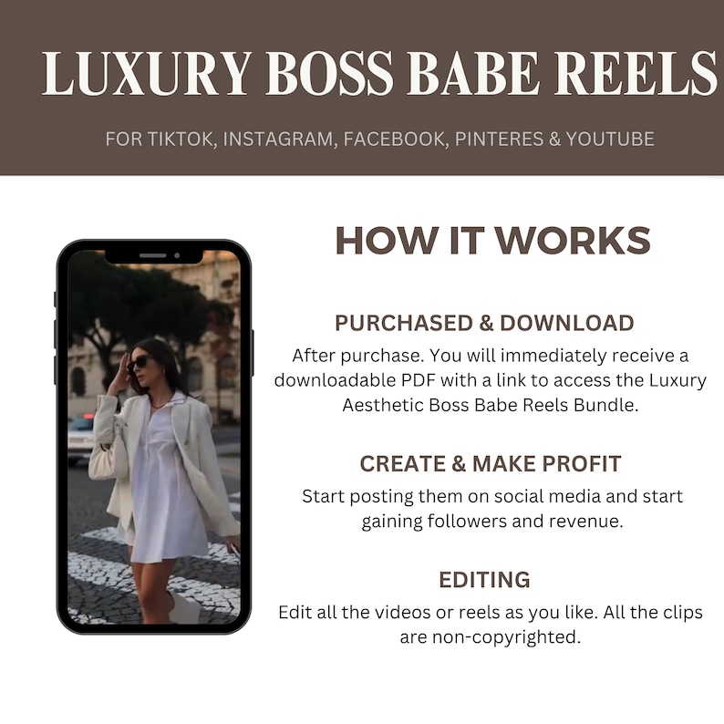 2000+ LUXURY AESTHETIC BOSS BABE REELS — The Ultimate Faceless Marketing Bundle - Image 3