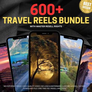 600+ VIRAL FACELESS TRAVEL REELS — The Ultimate Luxury Travel Content Bundle