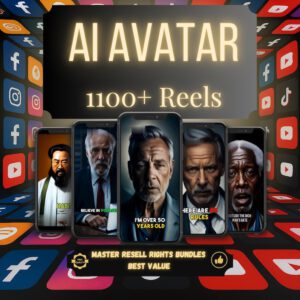 1100+ AI AVATAR REELS BUNDLE — The Ultimate Faceless Video Library (PLR & MRR)