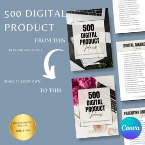 500+ PASSIVE INCOME DIGITAL PRODUCT IDEAS — The Ultimate Creator’s Roadmap (PLR & MRR)