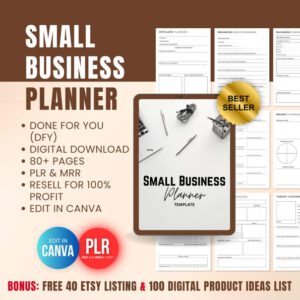 ULTIMATE SMALL BUSINESS PLANNER — The Complete Canva Operations Kit (PLR & MRR)