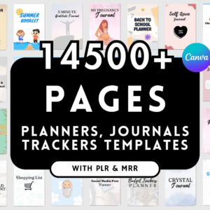 14,500+ ULTIMATE CANVA PLANNER BUNDLE — The Complete Editable Template Vault (PLR & MRR)